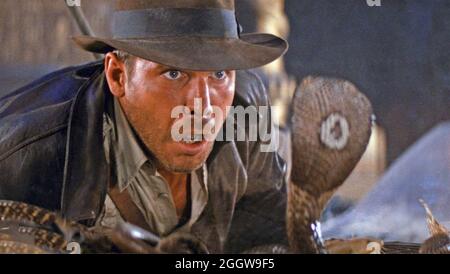 RAIDERS OF THE LOST ARK 1981 Paramount Picturs Film mit Harrison Ford Stockfoto