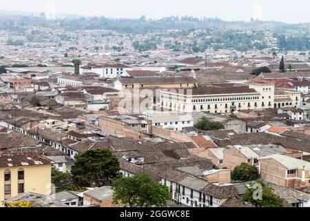 Luftaufnahme von Popayan, Kolumbien Stockfoto