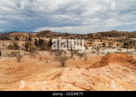 Landschaft der Tatacoa Wüste, Kolumbien Stockfoto