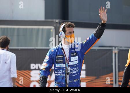 Zandvoort, Niederlande. September 2021. 03.09.2021, Circuit Park Zandvoort, Zandvoort, FORMEL 1 HEINEKEN DUTCH GRAND PRIX 2021, im Bild Daniel Ricciardo (AUS # 3), McLaren F1 Team Credit: dpa/Alamy Live News Stockfoto