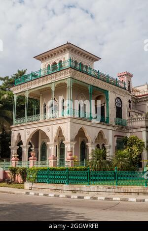 Palacio de Valle Gebäude in Cienfuegos, Kuba. Stockfoto