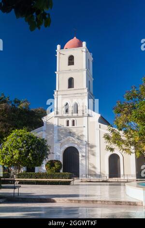 Kathedrale der heiligen Katharina von Ricci im Parque Marti in Guantanamo, Kuba Stockfoto