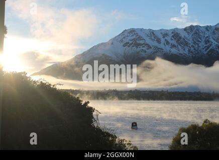 Queenstown Neuseeland, was für eine 'BEMERKENSWERTE' Aussicht Stockfoto