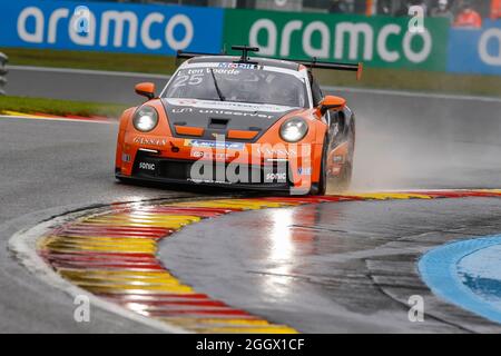 # 25 Larry ten Voorde (NL, Team GP Elite), Porsche Mobil 1 Supercup auf dem Circuit de Spa-Francorchamps am 28. August 2021 in Spa-Francorchamps, Belgien. (Foto von HOCH ZWEI) Stockfoto