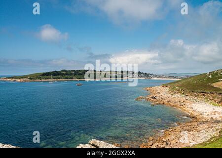 Porthcressa Bay, St Mary's, Isles of Scilly Stockfoto
