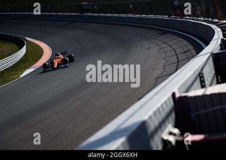 Zandvoort, Niederlande. September 2021. NORRIS Lando (gbr), McLaren MCL35M, Action während der Formel 1 Heineken Dutch Grand Prix 2021, 13. Lauf der FIA Formel 1-Weltmeisterschaft 2021 vom 3. Bis 5. September 2021 auf dem Circuit Zandvoort, in Zandvoort, Niederlande Credit: Independent Photo Agency/Alamy Live News Stockfoto