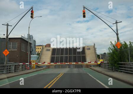 3rd Street Bridge über den Gowanus-Kanal Brooklyn NYC Stockfoto