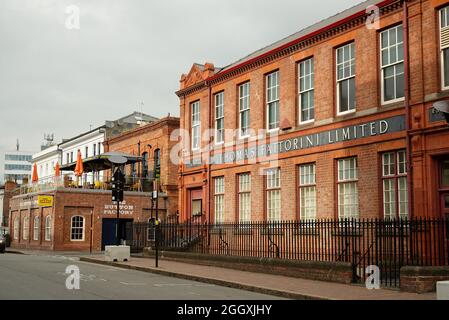 Thomas Fattorini Limited. Das Schmuckviertel in Birmingham, England. Gebäude im Zentrum von Birmingham, in denen Schmuckfirmen untergebracht waren. Stockfoto