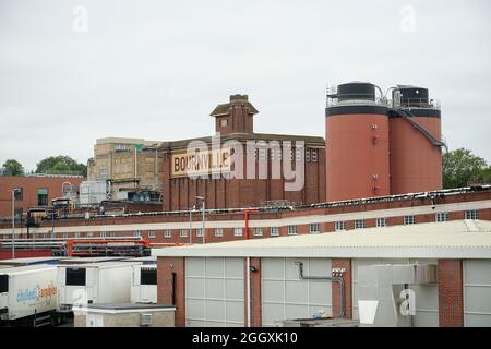 Cadbury Foods Factory in Bournville, West Midlands. Cadbury World Schokoladenfabrik. Stockfoto