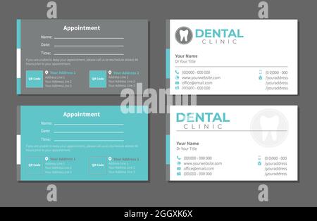 Visitenkarte Für Zahnärzte Stock Vektor
