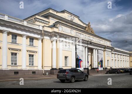 Sankt Petersburg, Russland - 10. August 2021: Das Gebäude des Russischen Museums für Ethnographie. Sammlung aus dem ehemaligen Russischen Reich und der Sowjet Stockfoto