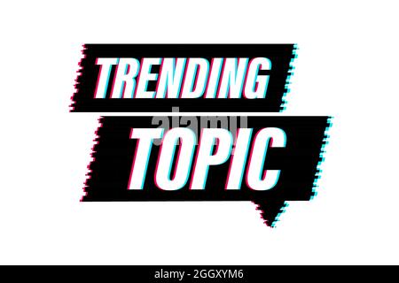 Symbol für das Trendthema „Glitch“. Bereit für den Einsatz im Web- oder Druckdesign. Vektorgrafik. Stock Vektor