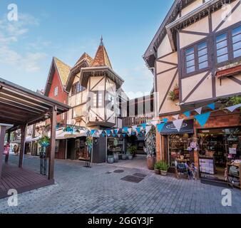 Im Park des Deutschen Dorfes (Parque Vila Germânica) findet das Blumenau Oktoberfest statt - Blumenau, Santa Catarina, Brasilien Stockfoto