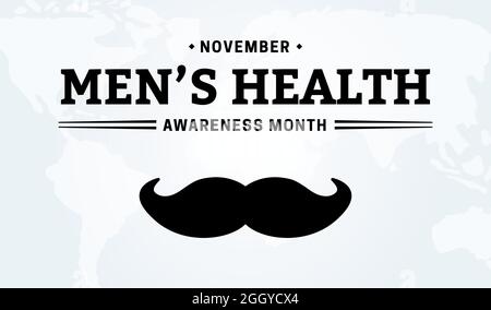 Hintergrunddarstellung des Men's Health Awareness Month Stock Vektor