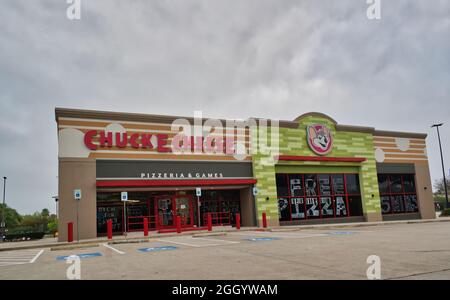 Houston, Texas USA 03-25-2020: Chuck E. Cheese Standort in Houston, TX. Stockfoto