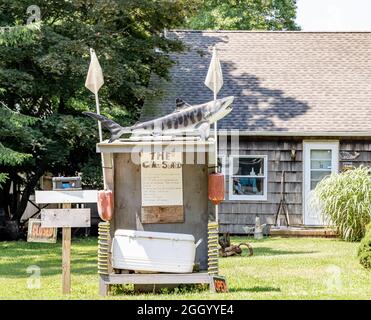 Der Clam-Stand in Amagansett, NY Stockfoto