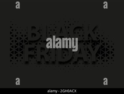 Abstrakt Vektor schwarz freitag Verkauf Layout Hintergrund. Für Design, Broschüre, Banner, Idee, Cover, Broschüre, Flyer. Stock Vektor