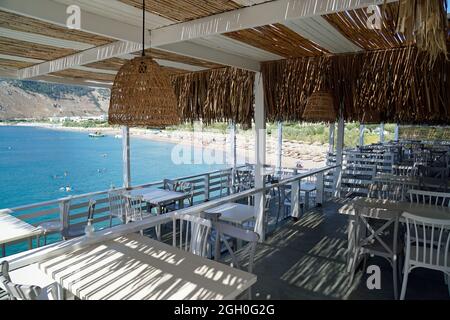 ViewPoint Restaurant am strand von kolymbia auf der insel rhodos Stockfoto