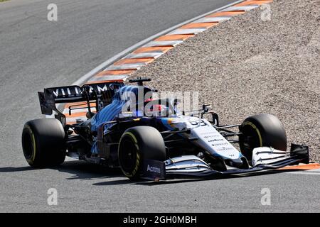 Zandvoort, Niederlande. September 2021. George Russell (GBR) Williams Racing FW43B. 04.09.2021. Formel 1 Weltmeisterschaft, Rd 13, Großer Preis Der Niederlande, Zandvoort, Niederlande, Qualifizierender Tag. Bildnachweis sollte lauten: XPB/Press Association Images. Quelle: XPB Images Ltd/Alamy Live News Stockfoto