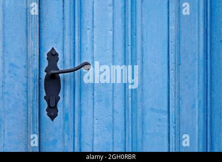 Altes barockes Türdetail, Ouro Preto, Minas Gerais, Brasilien Stockfoto