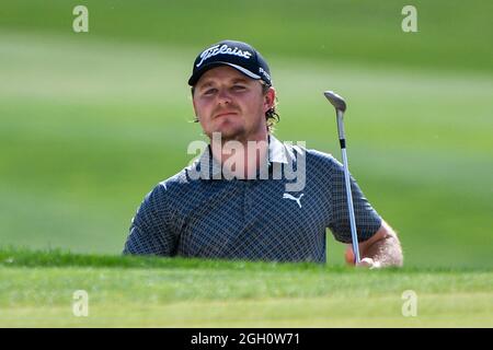 Rom, Italien. September 2021. Eddie Pepperel (eng) während der 3 Runde der DS Automobiles 78. Italienischen Golf Open im Marco Simone Golf Club am 04. September 2021 in Rom Italien Quelle: Live Media Publishing Group/Alamy Live News Stockfoto