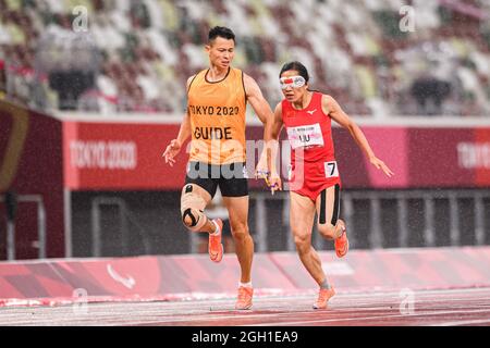 Tokio, Japan. 04. Sep 2021. Während der Leichtathletik-Veranstaltungen - Tokyo 2020 Paralympische Spiele im Olympiastadion am Samstag, 04. September 2021 in Tokio, Japan. Kredit: Taka G Wu/Alamy Live Nachrichten Stockfoto