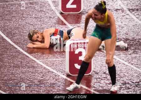 Tokio, Japan. September 2021. Ali Smith aus Großbritannien bei Leichtathletik-Events - Tokio 2020 Paralympische Spiele im Olympiastadion am Samstag, 04. September 2021 in Tokio, Japan. Kredit: Taka G Wu/Alamy Live Nachrichten Stockfoto