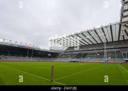 Newcastle, Großbritannien. September 2021. Ein allgemeiner Blick auf St James' Park, den Austragungsort der Rugby League Magic Weekend-Spiele in Newcastle, Großbritannien am 9/4/2021. (Foto von Simon Whitehead/News Images/Sipa USA) Quelle: SIPA USA/Alamy Live News Stockfoto