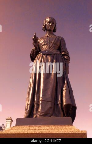 Statue der Florence Nightingale, London, Vereinigtes Königreich. Stockfoto