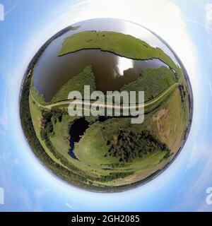 Vollkreis-Panorama: Luftbild: Impressionen: Achterwasser, Usedom (nur für redaktionelle Verwendung. Keine Werbung. Referenzdatenbank: http://www.36 Stockfoto