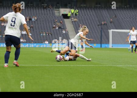 London, Großbritannien. September 2021. Tottenham Hotspur FC Women vs. Birmingham City FC Women am Eröffnungswochenende der Barclays FA Women’s Super League 21/22. Kredit: Liam Asman/Alamy Live Nachrichten Stockfoto