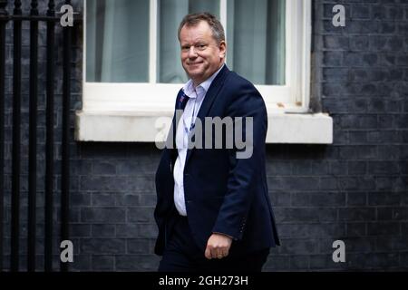 File Photo vom 11/09/2020 des Brexit-Ministers Lord Frost, der sagte, Großbritannien werde das Nordirland-Protokoll nicht wegfegen, da er warnte, dass der Konflikt wegen des Abkommens zu einem „kalten Misstrauen“ gegenüber der Europäischen Union führen könnte. Ausgabedatum: Samstag, 4. September 2021. Stockfoto