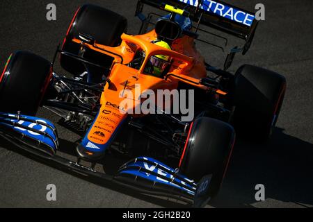 NORRIS Lando (gbr), McLaren MCL35M, Aktion während des Formel 1 Heineken Dutch Grand Prix 2021, 13. Lauf der FIA Formel 1-Weltmeisterschaft 2021 vom 3. Bis 5. September 2021 auf dem Circuit Zandvoort, in Zandvoort, Niederlande Stockfoto