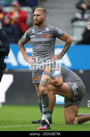 Sam Tomkins von Catalans Dragons während des Dacia Magic Weekend-Spiels im St James' Park, Newcastle. Bilddatum: Samstag, 4. September 2021. Stockfoto