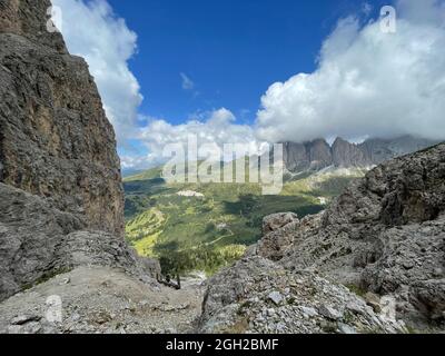 Besondere Felsen auf den Bergen Stockfoto