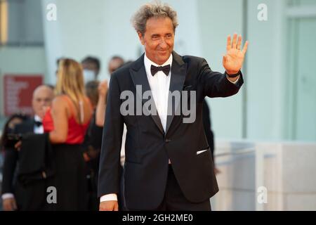 Paolo Sorrentino Besucht Den Roten Teppich Des Films Die Hand Gottes Wahrend Der 78 Internationalen Filmfestspiele Von Venedig Am 02 September 2021 Im Ehrw Stockfotografie Alamy