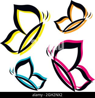 Für Ikonen, Web, Postkarten, Dekor, Verpackung, Drucke für Dinge, Abdeckungen für Notizbücher, Dekoration von Schachteln für Aufkleber, Rucksack, individuelles Element und Stock Vektor