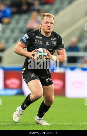 Jordan Johnstone (14) von Hull FC in, am 9/4/2021. (Foto von Mark Cosgrove/News Images/Sipa USA) Quelle: SIPA USA/Alamy Live News Stockfoto