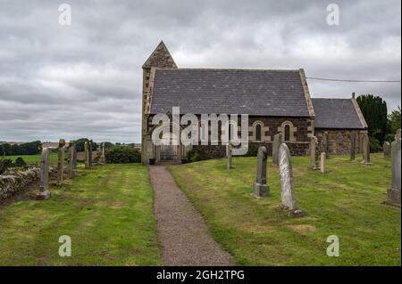 Branxton ein liebes Dorf im Norden von Northmberland, Großbritannien Stockfoto