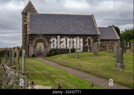 Branxton ein liebes Dorf im Norden von Northmberland, Großbritannien Stockfoto