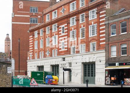 Feuerwehrstation 4 Greycoat Place Westminster Edwardian Architecture Stockfoto