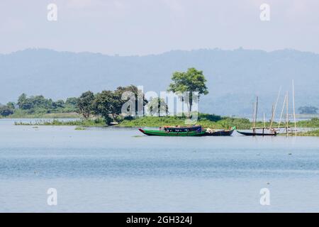 Kaptai Lake Rangamati, Eine Schönheit der Natur in Bangladesch. Stockfoto