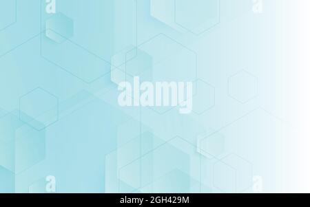 Abstrakter Hintergrund mit Sechseck. Vektorgrafik. Stock Vektor