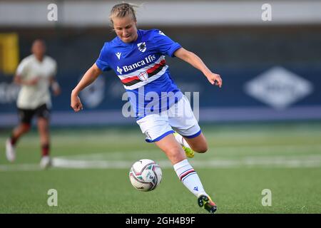 Riccardo Garrone Stadium, Bogliasco (GE), Italien, 04. September 2021, Anna Auvinen (Sampdoria) während der UC Sampdoria gegen AC Mailand - Italienischer Fußball Ser Stockfoto