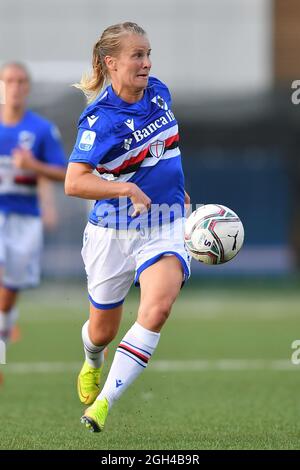 Riccardo Garrone Stadium, Bogliasco (GE), Italien, 04. September 2021, Anna Auvinen (Sampdoria) während der UC Sampdoria gegen AC Mailand - Italienischer Fußball Ser Stockfoto