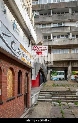 Brutalistische Architektur im Wyndham Court Southampton by Lyons Israel Ellis Stockfoto