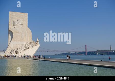 Portugal Lissabon - Padrao dos Descobrimentos Monument Zeitalter der Erforschung Stockfoto