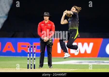 Melbourne, Australien, 1. November 2019. Kane Richardson von Australien bowle während des Twenty20 International Cricket Matches zwischen Australien und Sri Lanka auf dem Melbourne Cricket Ground am 01. November 2019 in Melbourne, Australien. Kredit: Dave Hewison/Speed Media/Alamy Live Nachrichten Stockfoto