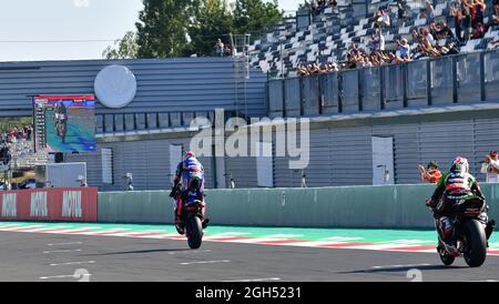 Magny-Cours Circuit, Magny-Cours, Frankreich, 04. September 2021, nr. 54 Toprak Razgatlioglu (der Gewinner) während der Motul French Round - FIM Superbike World Stockfoto