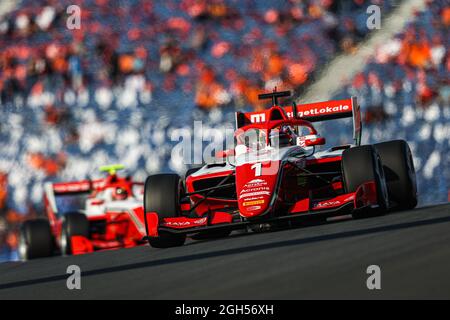 01 Hauger Dennis (NOR), Prema Racing, Dallara F3, Action beim 6. Lauf der FIA Formel 3 Meisterschaft 2021 vom 3. Bis 5. September 2021 auf dem Circuit Zandvoort, in Zandvoort, Niederlande - Photo Diederik van der Laan / Dutch Photo Agency / DPPI Stockfoto